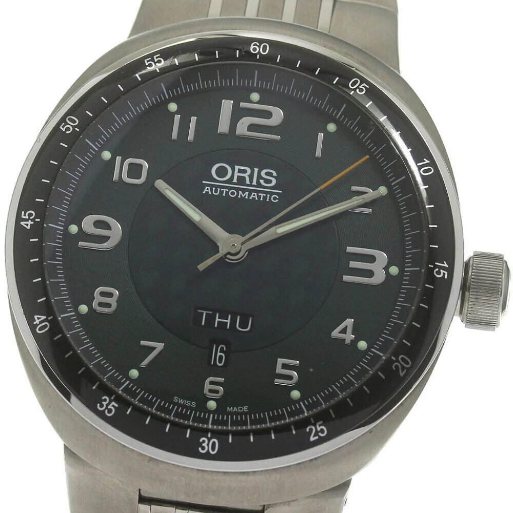 ORIS TT3 7589 Day date green Dial Automatic Men's Watch